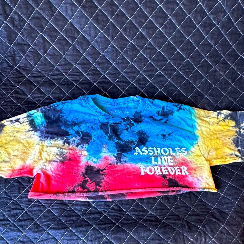 Linda Finegold A$$holes Live Forever Crop Size S